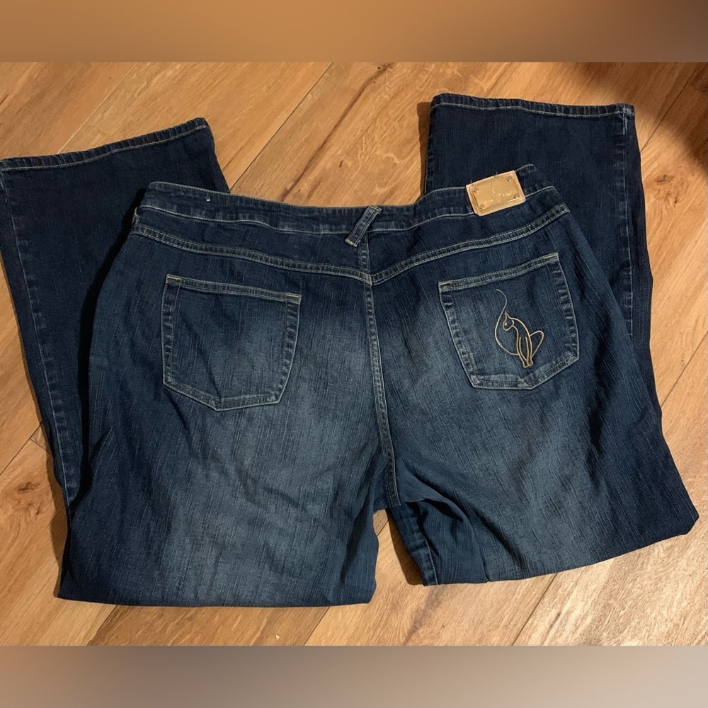 Vintage, dark wash, bootcut Baby Phat jeans